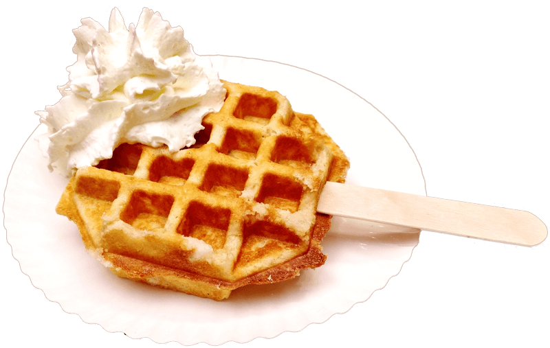 Original lütticher Waffel mit Sahne